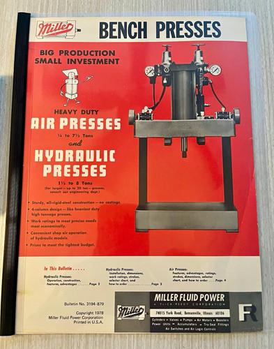 Miller bench presses bulletin - miller,