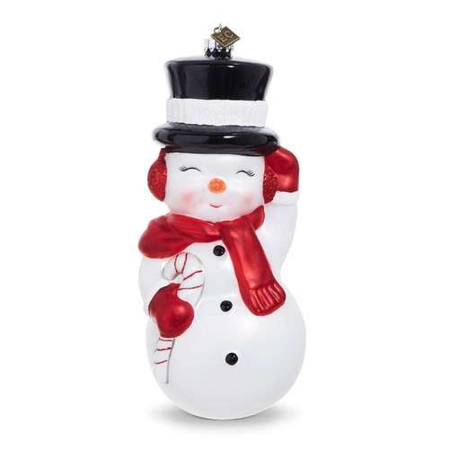 Snowman blow mold ornament - ornament, 8"