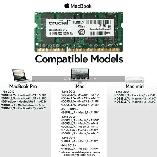 Crucial 8gb pc3l 12800 ddr3l - crucial, pc3l-12800