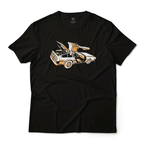 Delorean classic car graphic - delorean,