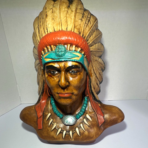 Native american chief bust - chief,