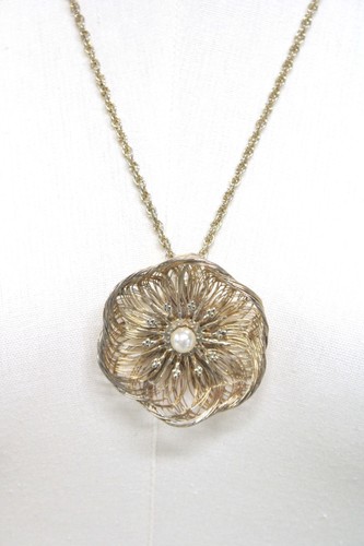 Vtg 1960s gold tone spun - gold, wire
