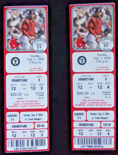 Boston red sox rare - 09-05-04,