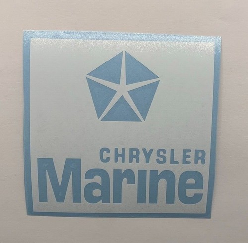 Chrysler marine logo die - die, cut