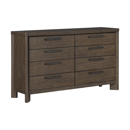 Drawer dresser dark oak - 8-drawer,
