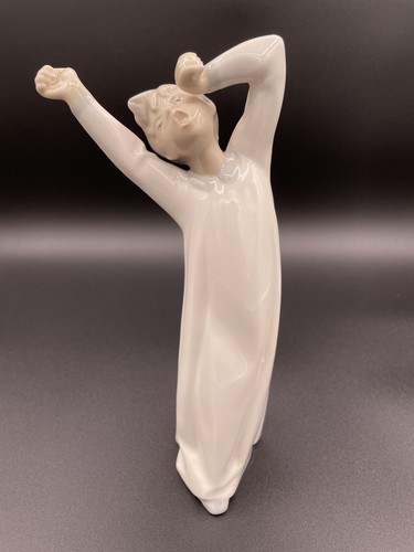Lladro yawning boy - boy, awakening