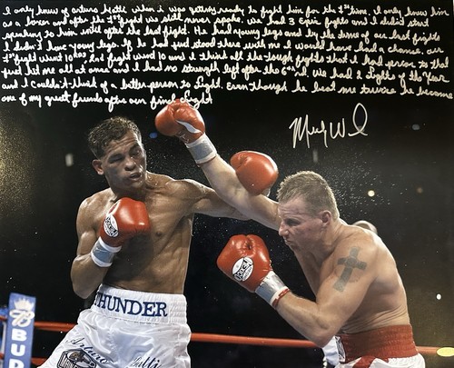 Micky ward signed - ward, 16x20