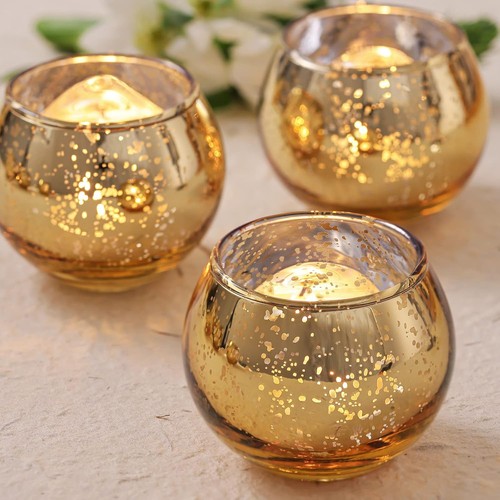 Piece gold wishing candle - gold,