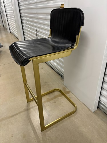 Cb2 rake black counter stool - rake,