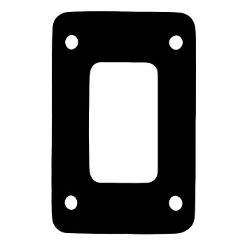 Exhaust elbow gasket - elbow,