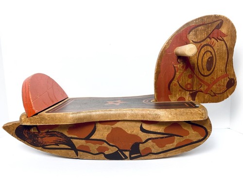 Vintage wooden rocking - wooden, horse