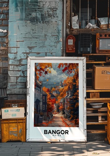 Bangor maine vintage style - maine,