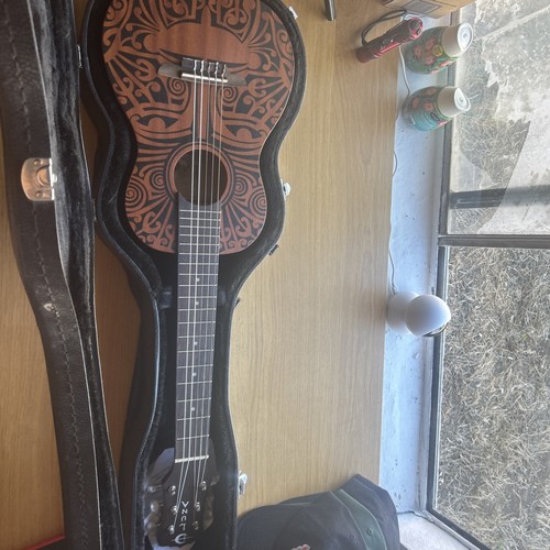 Luna uke henna dragon - uke, mahogany