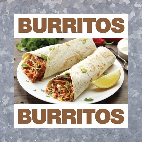 Burritos mexican food decal - mexican,