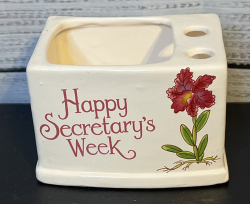 Happy secretary week planter - secretary's,