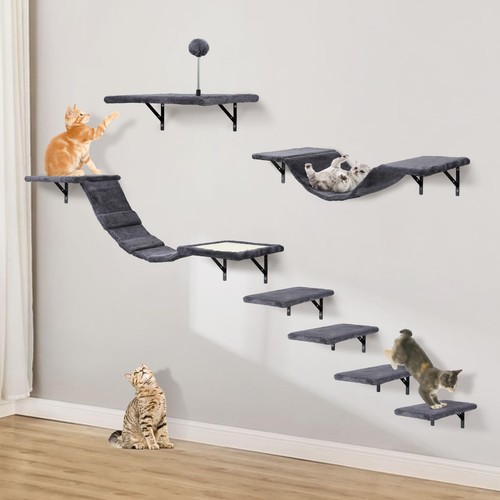 Wallmounted cat climber - climber, set