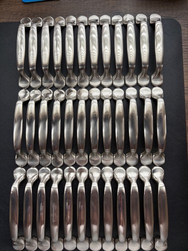 Lot satin nickel cabinet - of, 36