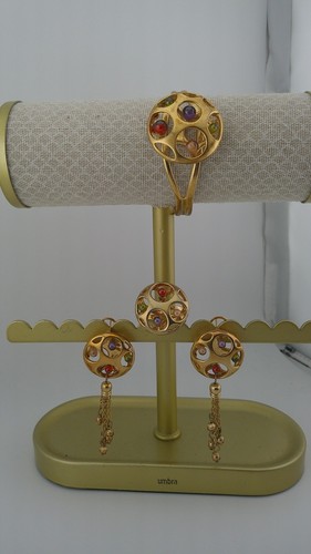 Piece gold plated jewelry - 3-piece,