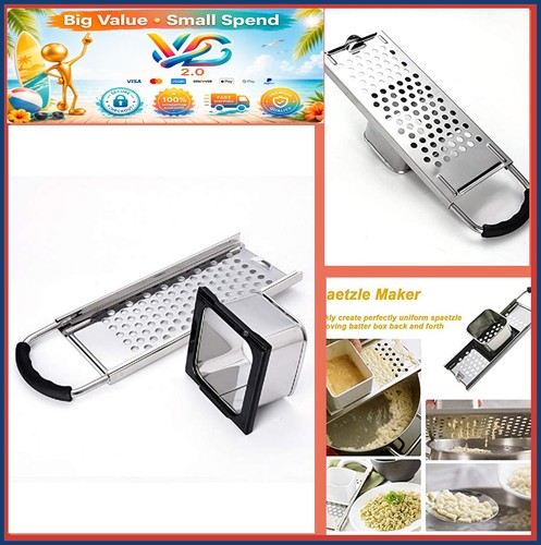 Stainless steel spaetzle maker - spaetzle,