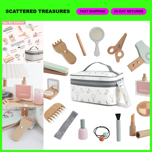 Wooden makeup toy set - toy, for