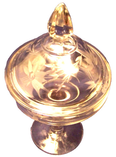 Hand blown cut - hand, lead