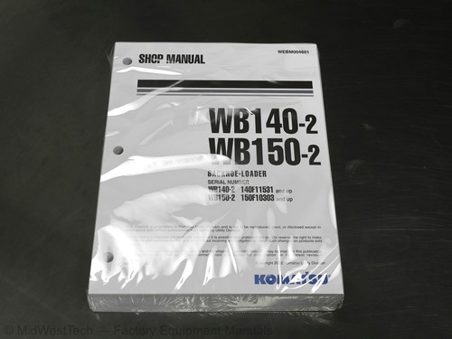 Komatsu wb140 wb150 2 - komatsu, wb150-2