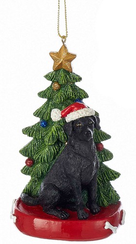 Black labrador christmas tree - labrador,