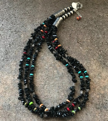 Sterling silver multi strand - silver,