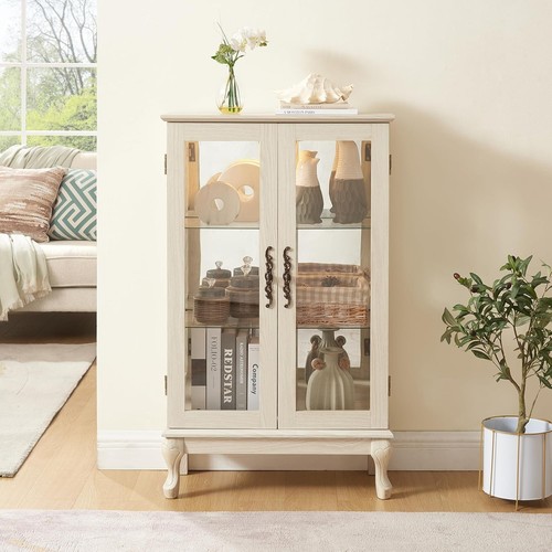 Tier lighted curio cabinet - 3-tier,