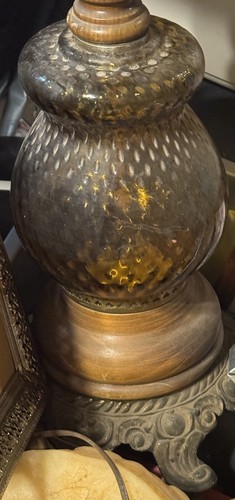 Giant optic swirl amber - optic,