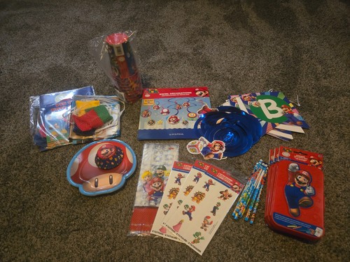 Super mario party supplies lot - party,