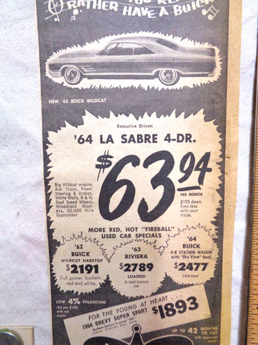 1964 sabre wildcat buick - la,