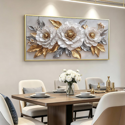 Framed elegant peony art - framed,