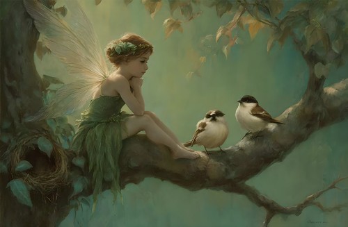 Fantasy butterfly fairy bird - butterfly,