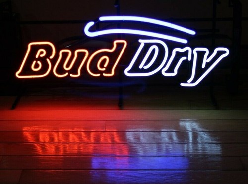 Vintage bud dry neon - beer, sign