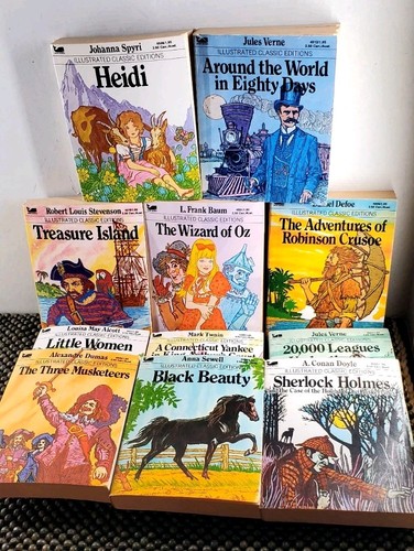 Lot vintage illustrated - lot, 11