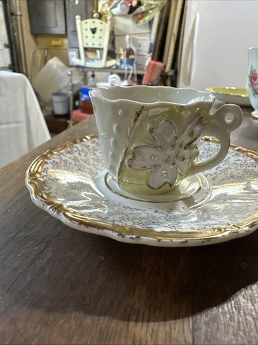 Antique footed demitasse cup - footed,