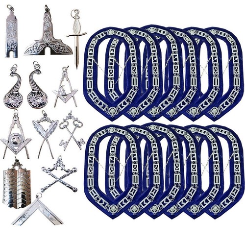 Blue lodge masonic silver - blue,