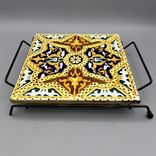 Spanish hand painted flowers - painted,