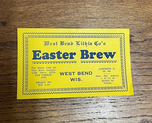 Prohibition easter brew beer - prohibition,