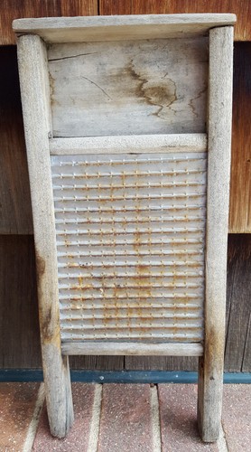 Antique washboard 7x15 wood - antique, &