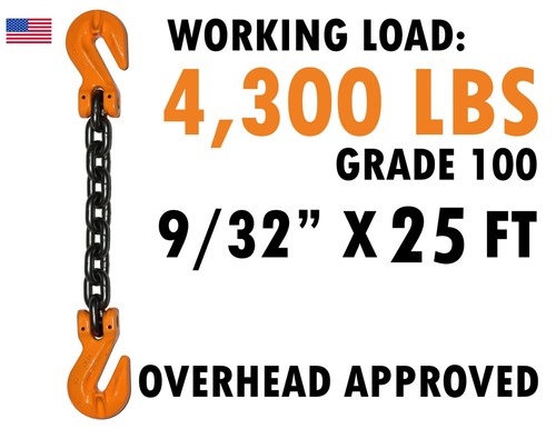 Chain sling lifting - x, 25'