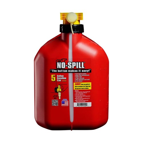 Spill gallon gas can red - 5-gallon,