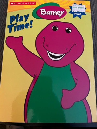 Barney play time coloring book - time,