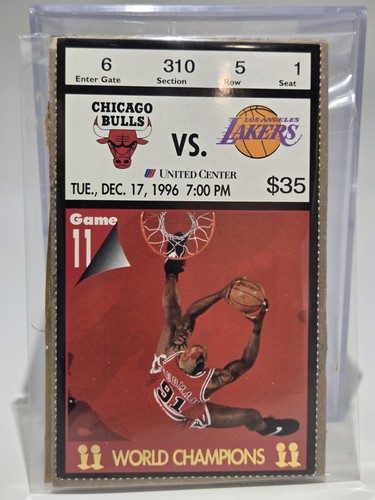 1996 bulls lakers - 12-17-1996, ticket