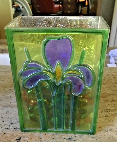 Decorative glass vase - glass, with