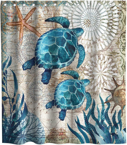 Cortina bano nautica tortugas - nautica,