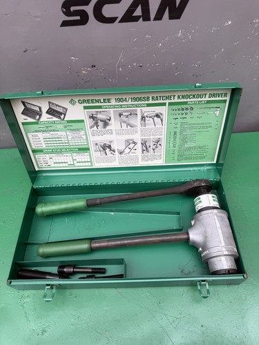 Greenlee 1904 ratchet - greenlee, knockout