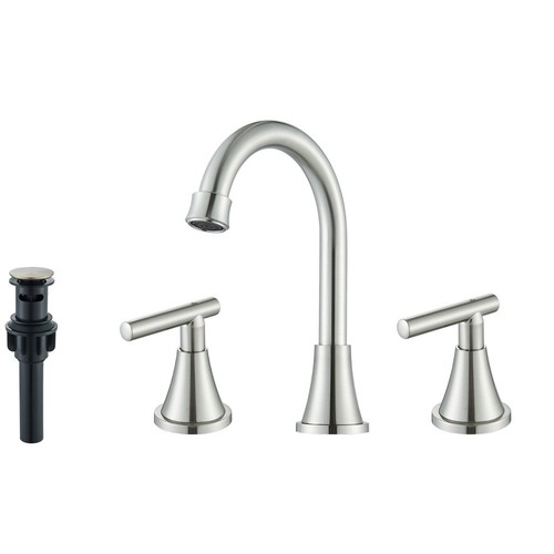 Brush nickel bathroom basin - bathroom,
