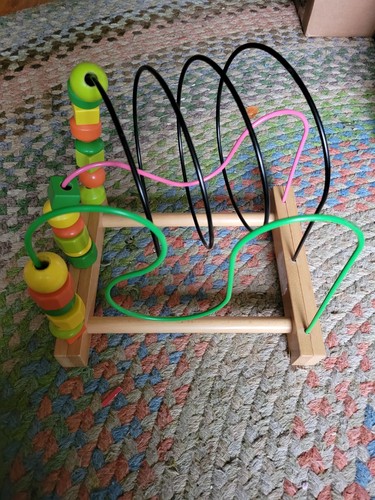 Ikea wooden colorful bead - colorful, maze